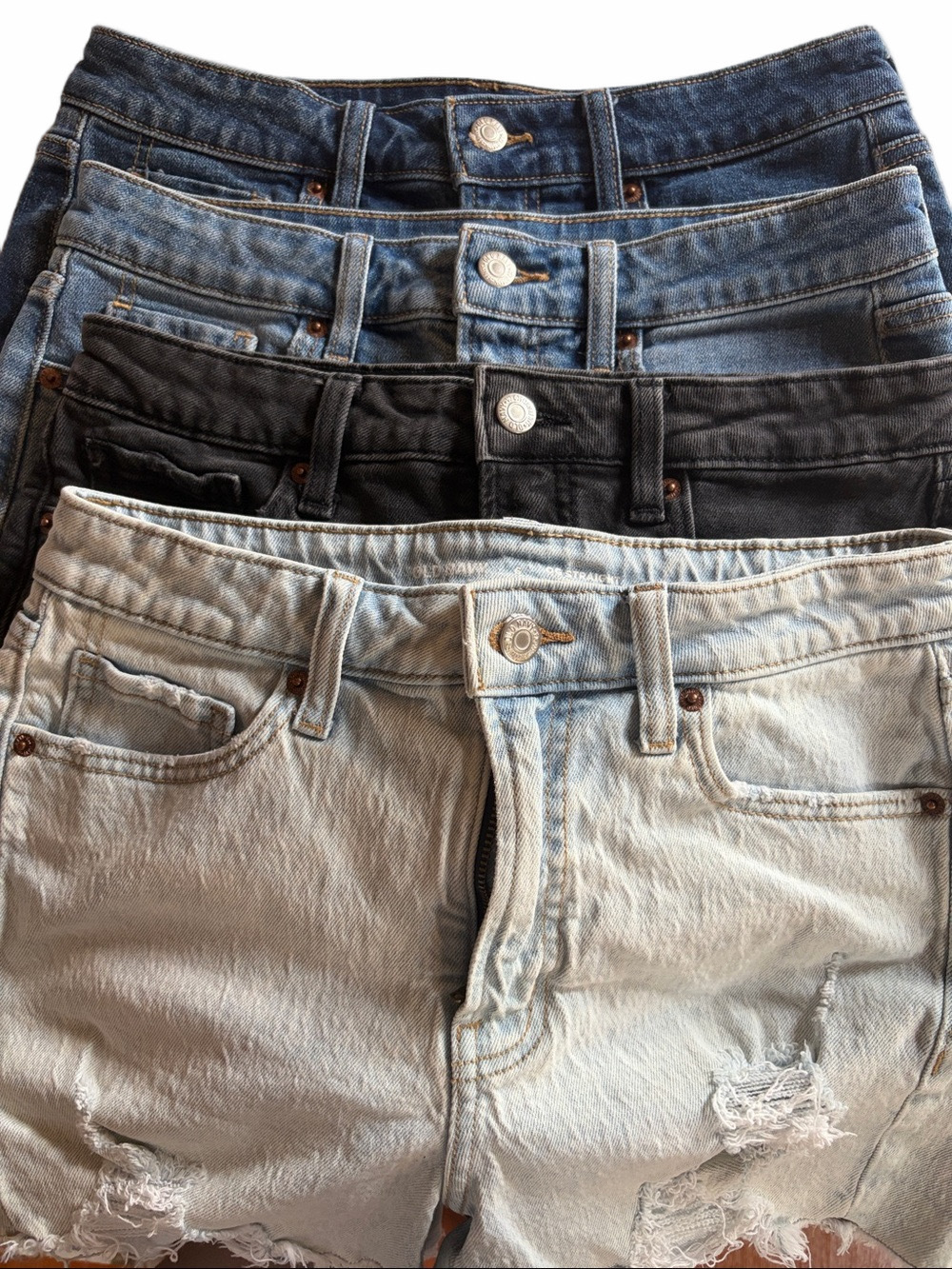 Old Navy OG Straight High-Rise Denim Shorts Bundle (4) | EUC | Sz 6